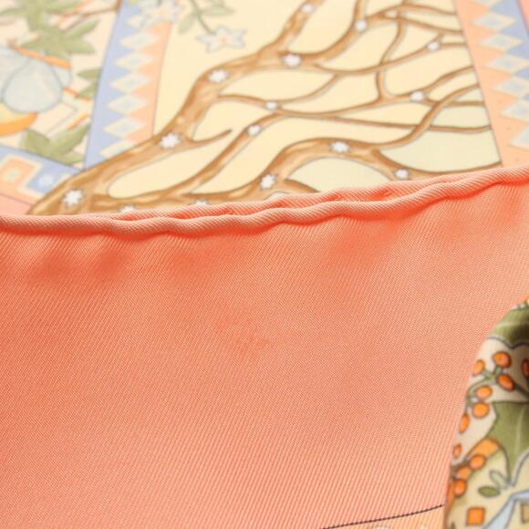 HERMES Pink Silk Scarf - Picture 7 of 7